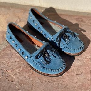 Coach Chambray Roccasin, Moccasin SlipOn Flats 9.5
